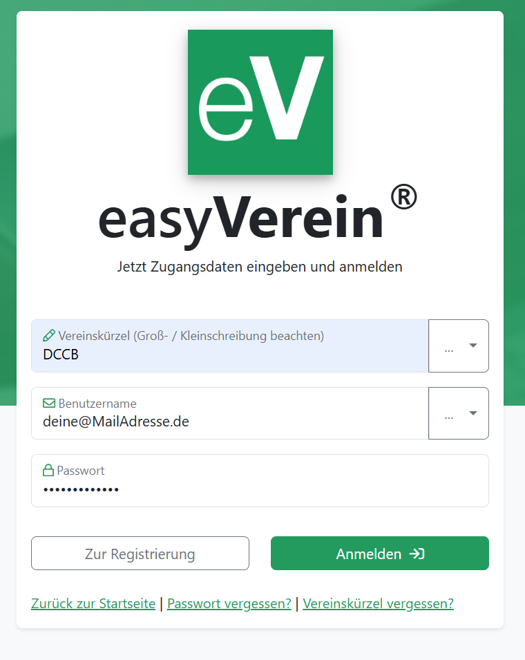 EasyVerein Login